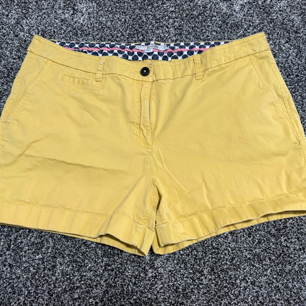 Boden Sunny Yellow Women's shorts size 14